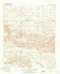 Capitan Mountains New Mexico Historical topographic map, 1:62500 scale, 15 X 15 Minute, Year 1935