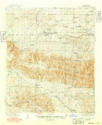 Capitan Mountains New Mexico Historical topographic map, 1:62500 scale, 15 X 15 Minute, Year 1940