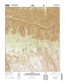 Capitan Peak New Mexico Current topographic map, 1:24000 scale, 7.5 X 7.5 Minute, Year 2013