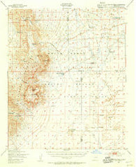 Capitol Peak New Mexico Historical topographic map, 1:62500 scale, 15 X 15 Minute, Year 1947