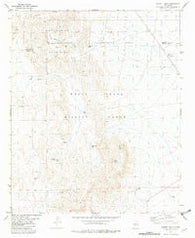 Capitol Peak New Mexico Historical topographic map, 1:24000 scale, 7.5 X 7.5 Minute, Year 1981