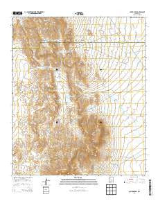 Capitol Peak New Mexico Historical topographic map, 1:24000 scale, 7.5 X 7.5 Minute, Year 2013