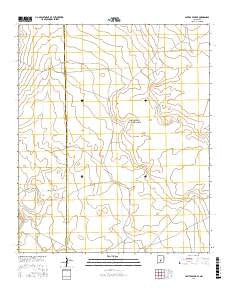 Capitol Peak SE New Mexico Current topographic map, 1:24000 scale, 7.5 X 7.5 Minute, Year 2017