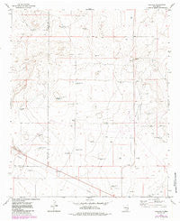 Caprock New Mexico Historical topographic map, 1:24000 scale, 7.5 X 7.5 Minute, Year 1973