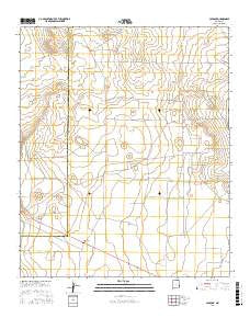 Caprock New Mexico Current topographic map, 1:24000 scale, 7.5 X 7.5 Minute, Year 2017