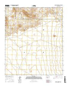 Caprock Mountain New Mexico Current topographic map, 1:24000 scale, 7.5 X 7.5 Minute, Year 2017