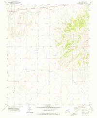 Capulin New Mexico Historical topographic map, 1:24000 scale, 7.5 X 7.5 Minute, Year 1972