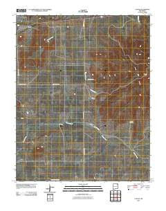 Capulin New Mexico Historical topographic map, 1:24000 scale, 7.5 X 7.5 Minute, Year 2010