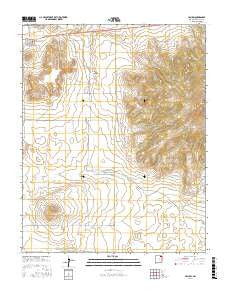 Capulin New Mexico Current topographic map, 1:24000 scale, 7.5 X 7.5 Minute, Year 2017