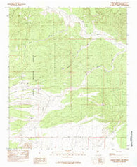 Carbon Springs New Mexico Historical topographic map, 1:24000 scale, 7.5 X 7.5 Minute, Year 1985