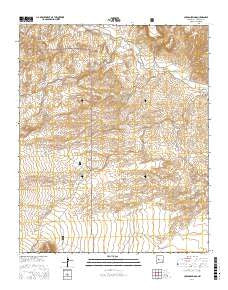 Carbon Springs New Mexico Current topographic map, 1:24000 scale, 7.5 X 7.5 Minute, Year 2017