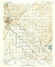 Carlsbad New Mexico Historical topographic map, 1:62500 scale, 15 X 15 Minute, Year 1939