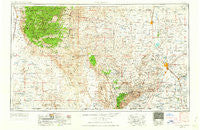 Carlsbad New Mexico Historical topographic map, 1:250000 scale, 1 X 2 Degree, Year 1954