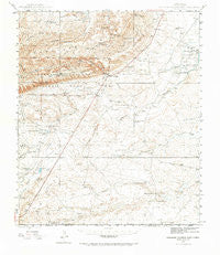 Carlsbad Caverns East New Mexico Historical topographic map, 1:62500 scale, 15 X 15 Minute, Year 1945