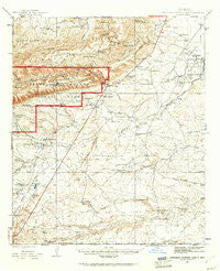 Carlsbad Caverns East New Mexico Historical topographic map, 1:62500 scale, 15 X 15 Minute, Year 1945