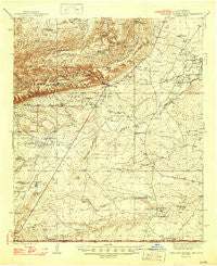 Carlsbad Caverns East New Mexico Historical topographic map, 1:62500 scale, 15 X 15 Minute, Year 1947