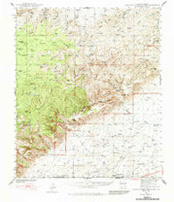 Carlsbad Caverns West New Mexico Historical topographic map, 1:62500 scale, 15 X 15 Minute, Year 1940