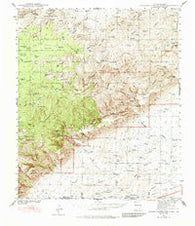 Carlsbad Caverns West New Mexico Historical topographic map, 1:62500 scale, 15 X 15 Minute, Year 1940