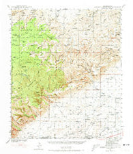 Carlsbad Caverns West New Mexico Historical topographic map, 1:62500 scale, 15 X 15 Minute, Year 1940