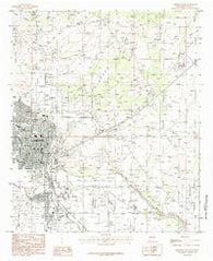 Carlsbad East New Mexico Historical topographic map, 1:24000 scale, 7.5 X 7.5 Minute, Year 1985