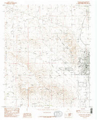 Carlsbad West New Mexico Historical topographic map, 1:24000 scale, 7.5 X 7.5 Minute, Year 1985