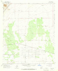 Carne New Mexico Historical topographic map, 1:24000 scale, 7.5 X 7.5 Minute, Year 1965