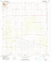 Carne New Mexico Historical topographic map, 1:24000 scale, 7.5 X 7.5 Minute, Year 1965
