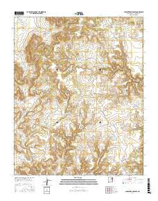 Carpenter Mesa NW New Mexico Current topographic map, 1:24000 scale, 7.5 X 7.5 Minute, Year 2017
