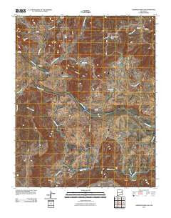 Carpenter Mesa SW New Mexico Historical topographic map, 1:24000 scale, 7.5 X 7.5 Minute, Year 2010