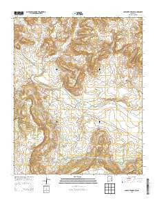 Carpenter Mesa SW New Mexico Historical topographic map, 1:24000 scale, 7.5 X 7.5 Minute, Year 2013