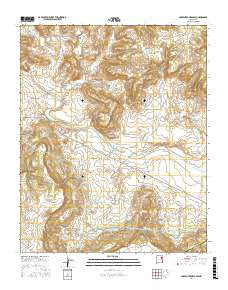 Carpenter Mesa SW New Mexico Current topographic map, 1:24000 scale, 7.5 X 7.5 Minute, Year 2017