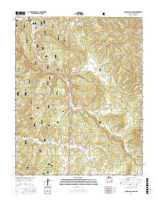Carracas Canyon New Mexico Current topographic map, 1:24000 scale, 7.5 X 7.5 Minute, Year 2017