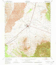 Carrizozo New Mexico Historical topographic map, 1:62500 scale, 15 X 15 Minute, Year 1950