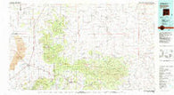 Carrizozo New Mexico Historical topographic map, 1:100000 scale, 30 X 60 Minute, Year 1981