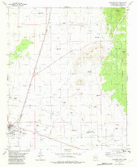 Carrizozo East New Mexico Historical topographic map, 1:24000 scale, 7.5 X 7.5 Minute, Year 1982