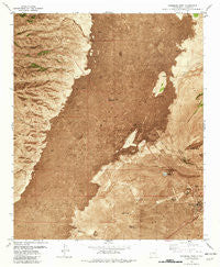 Carrizozo West New Mexico Historical topographic map, 1:24000 scale, 7.5 X 7.5 Minute, Year 1982