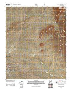 Carrizozo East New Mexico Historical topographic map, 1:24000 scale, 7.5 X 7.5 Minute, Year 2011