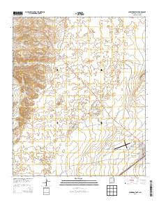 Carrizozo West New Mexico Current topographic map, 1:24000 scale, 7.5 X 7.5 Minute, Year 2013