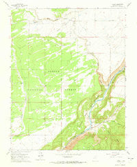 Carson New Mexico Historical topographic map, 1:24000 scale, 7.5 X 7.5 Minute, Year 1961