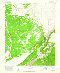 Carson New Mexico Historical topographic map, 1:24000 scale, 7.5 X 7.5 Minute, Year 1961