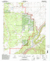 Carson New Mexico Historical topographic map, 1:24000 scale, 7.5 X 7.5 Minute, Year 1995