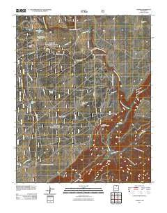 Carson New Mexico Historical topographic map, 1:24000 scale, 7.5 X 7.5 Minute, Year 2011