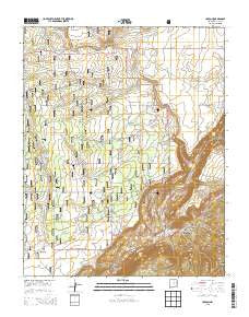 Carson New Mexico Current topographic map, 1:24000 scale, 7.5 X 7.5 Minute, Year 2013