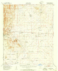 Carthage New Mexico Historical topographic map, 1:62500 scale, 15 X 15 Minute, Year 1948
