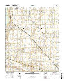 Casa Colorada New Mexico Current topographic map, 1:24000 scale, 7.5 X 7.5 Minute, Year 2017