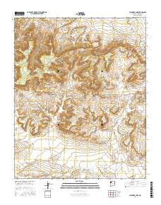 Casamero Lake New Mexico Current topographic map, 1:24000 scale, 7.5 X 7.5 Minute, Year 2017