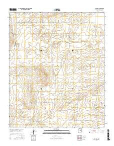 Cat Mesa New Mexico Current topographic map, 1:24000 scale, 7.5 X 7.5 Minute, Year 2017