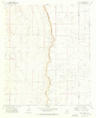 Caudill Ranch New Mexico Historical topographic map, 1:24000 scale, 7.5 X 7.5 Minute, Year 1973