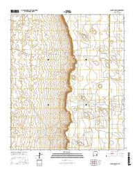 Caudill Ranch New Mexico Current topographic map, 1:24000 scale, 7.5 X 7.5 Minute, Year 2017