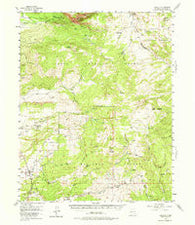 Cebolla New Mexico Historical topographic map, 1:62500 scale, 15 X 15 Minute, Year 1955